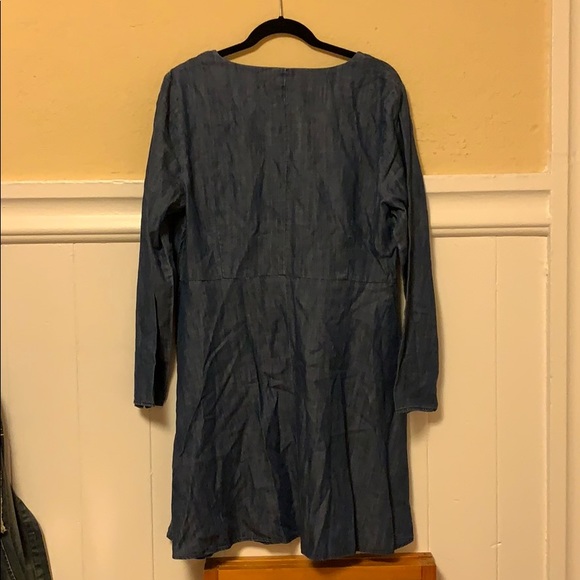 Denim Lilyblossom Button-Front Dress - Picture 7 of 7